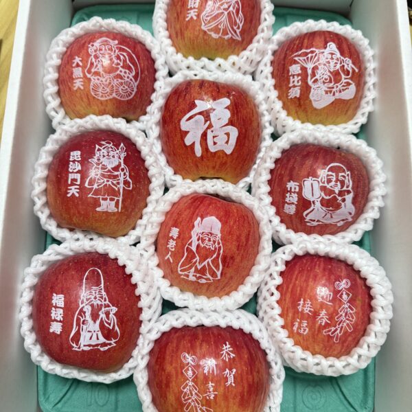 日本山形縣七福神富士蘋果禮盒
